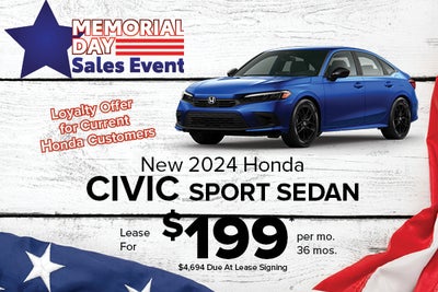 New 2024 Civic Sport Sedan