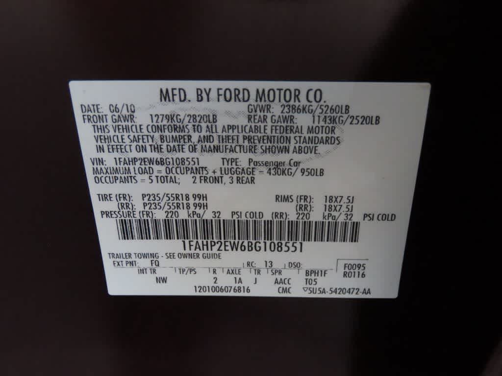 2011 Ford Taurus SEL