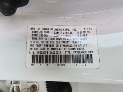 2013 Honda Accord Base