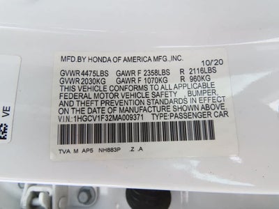 2021 Honda Accord Sport