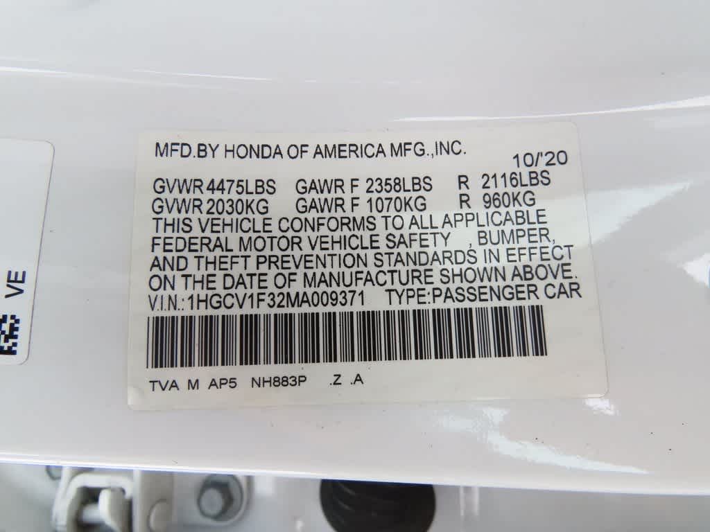 2021 Honda Accord Sport