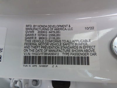 2022 Honda Accord Sport