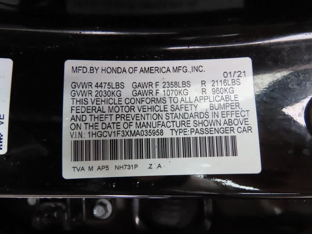 2021 Honda Accord Sport