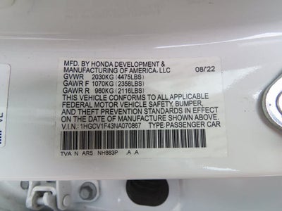 2022 Honda Accord Sport SE