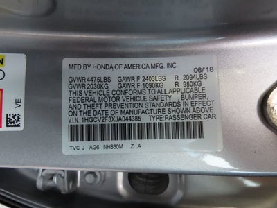 2018 Honda Accord Sedan Sport 2.0T