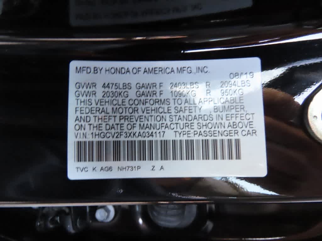 2019 Honda Accord Sport 2.0T