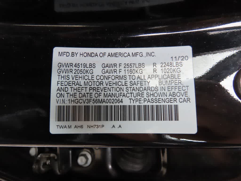 2021 Honda Accord Hybrid EX-L