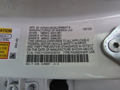 2023 Honda Accord LX