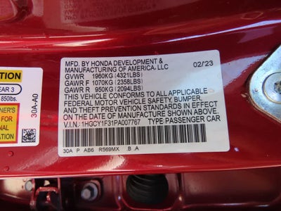 2023 Honda Accord Base