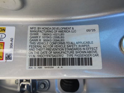 2025 Honda Accord SE