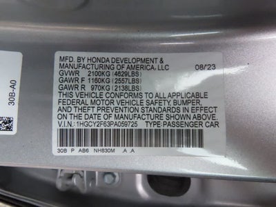 2023 Honda Accord Hybrid Base