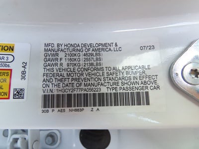 2023 Honda Accord Hybrid Base