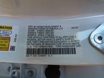2023 Honda Accord Hybrid Base