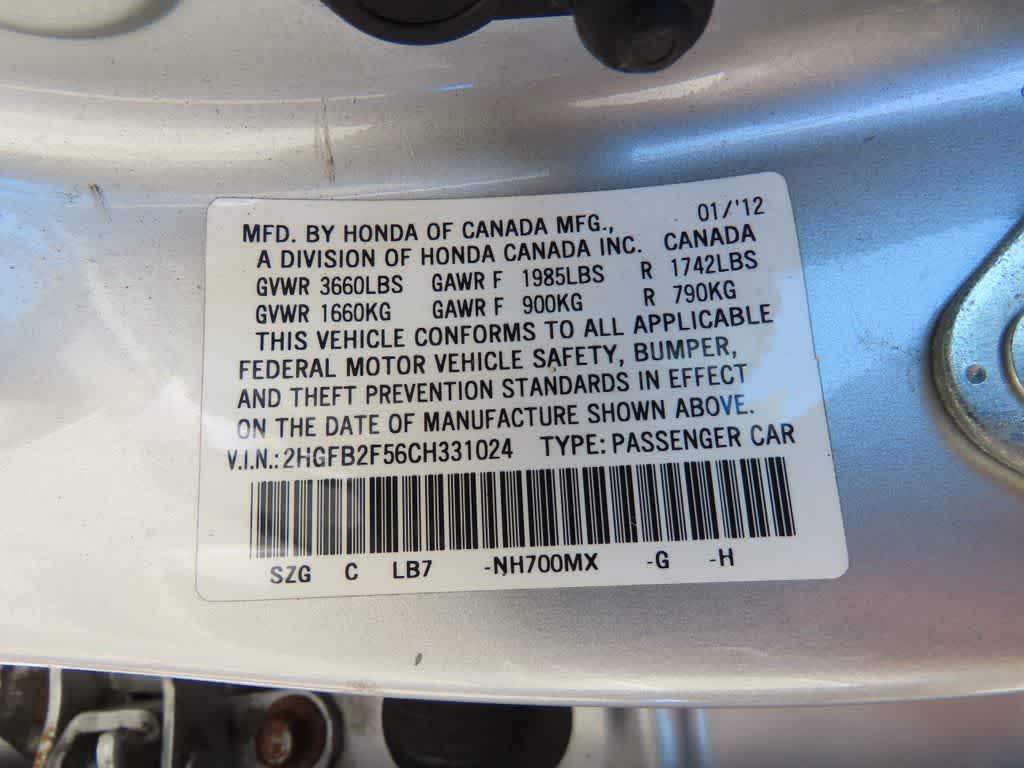 2012 Honda Civic LX