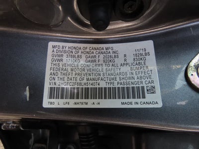 2020 Honda Civic Sedan LX