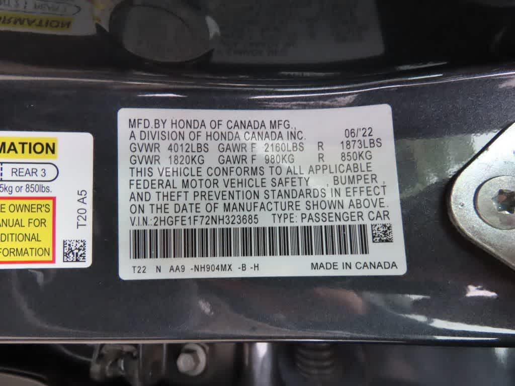 2022 Honda Civic EX