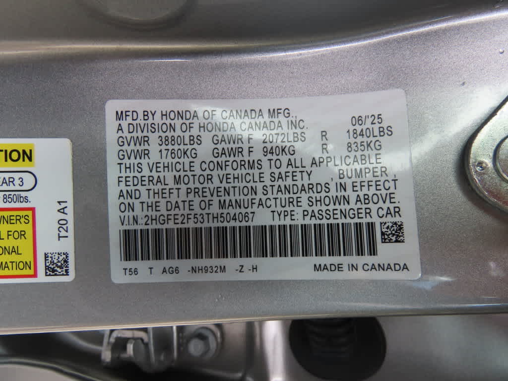 2026 Honda Civic Sport