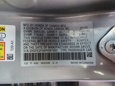 2023 Honda Civic Sport