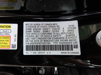 2026 Honda Civic Hybrid Sport