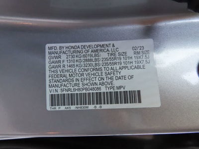 2023 Honda Odyssey Touring