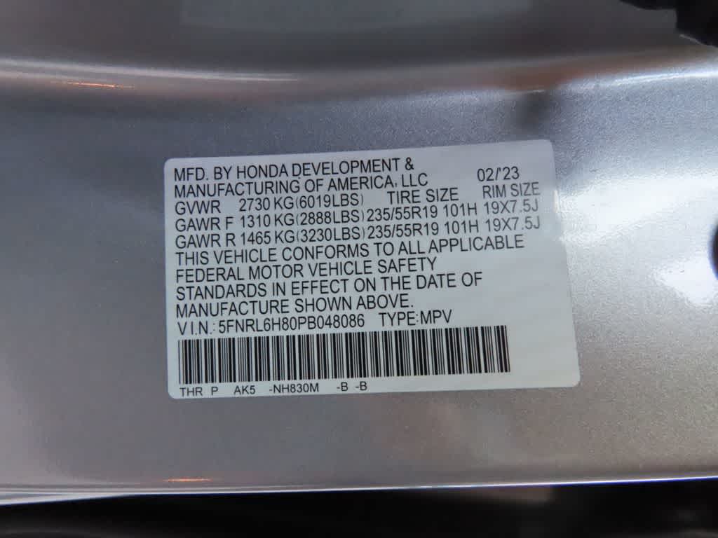 2023 Honda Odyssey Touring