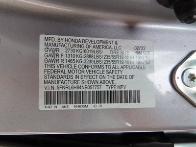 2022 Honda Odyssey Touring