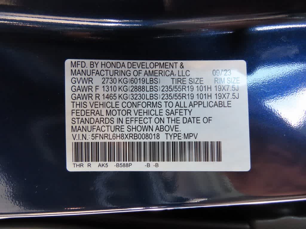 2024 Honda Odyssey Touring