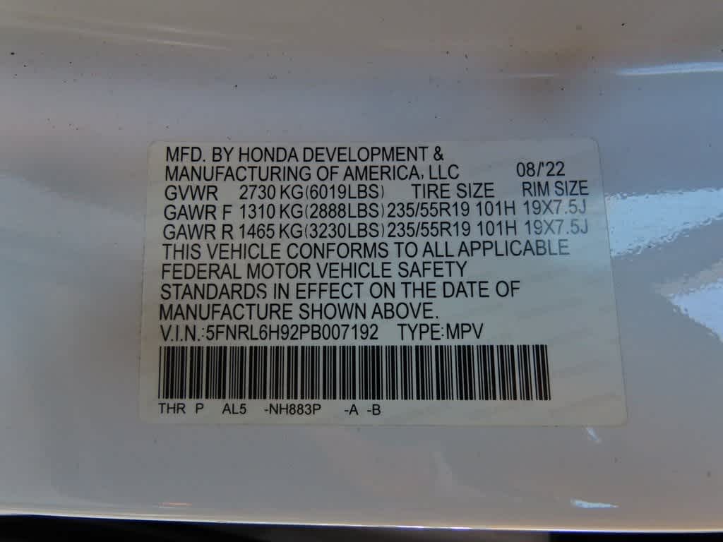 2023 Honda Odyssey Elite