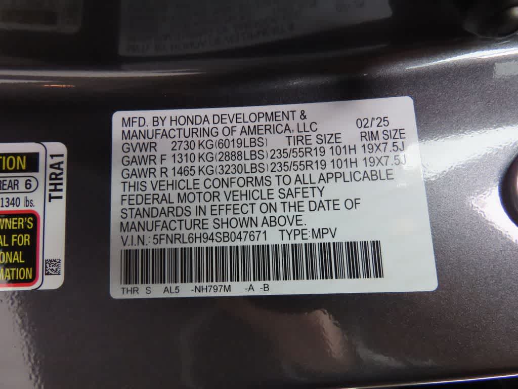 2025 Honda Odyssey Elite