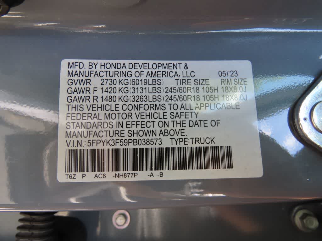 2023 Honda Ridgeline RTL