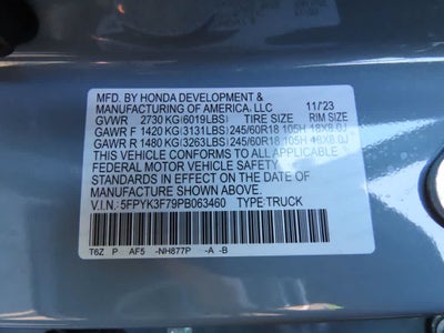 2023 Honda Ridgeline RTL-E