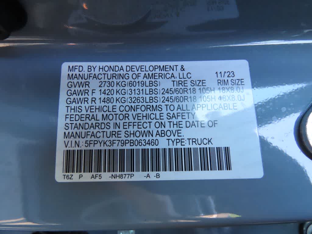 2023 Honda Ridgeline RTL-E
