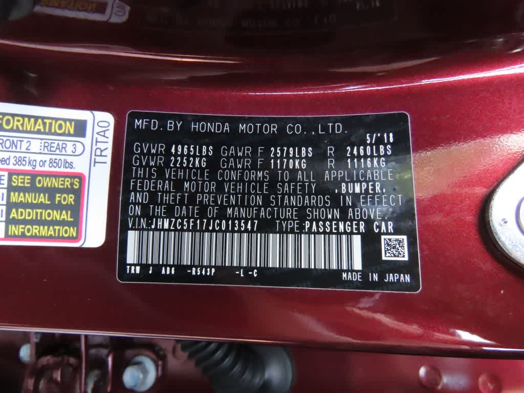 2018 Honda Clarity Plug-In Hybrid Sedan