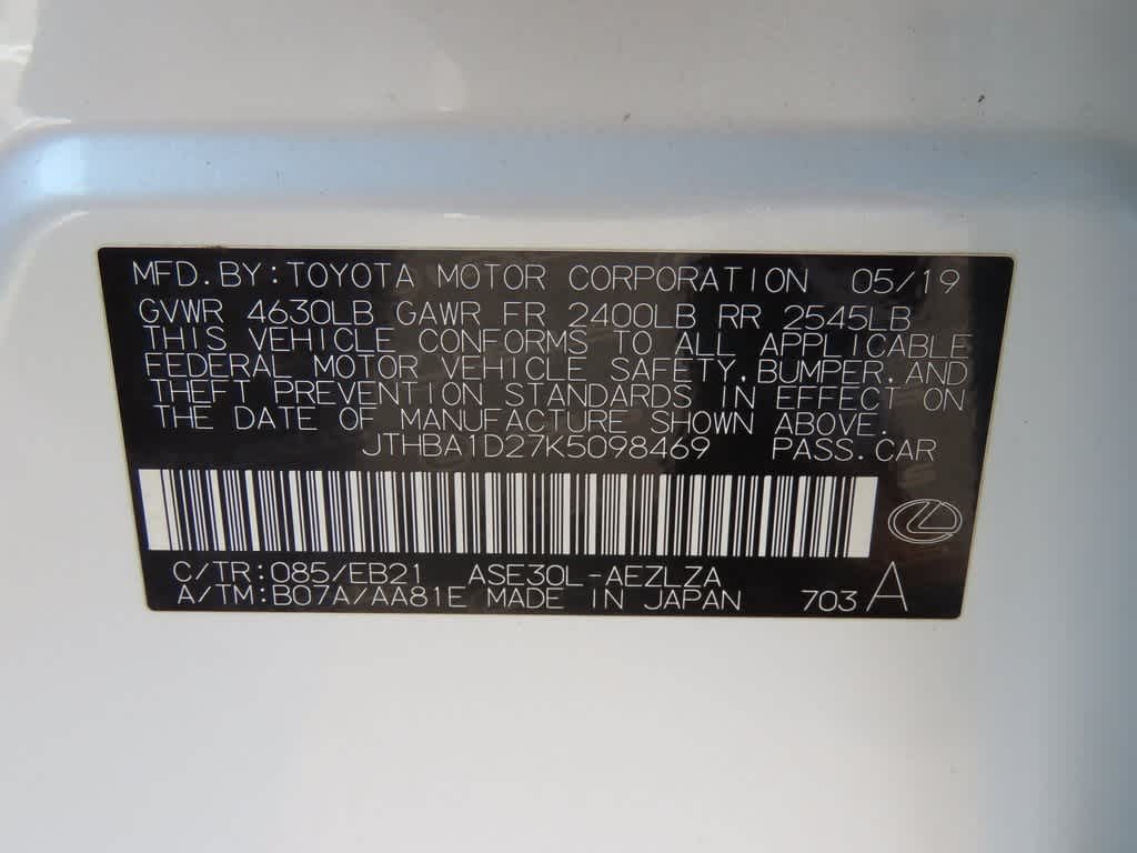 2019 Lexus IS IS 300