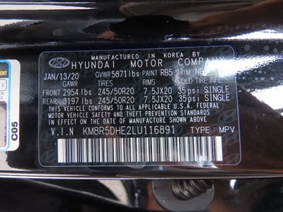 2020 Hyundai Palisade Limited