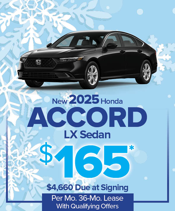 New 2025 Accord LX Sedan