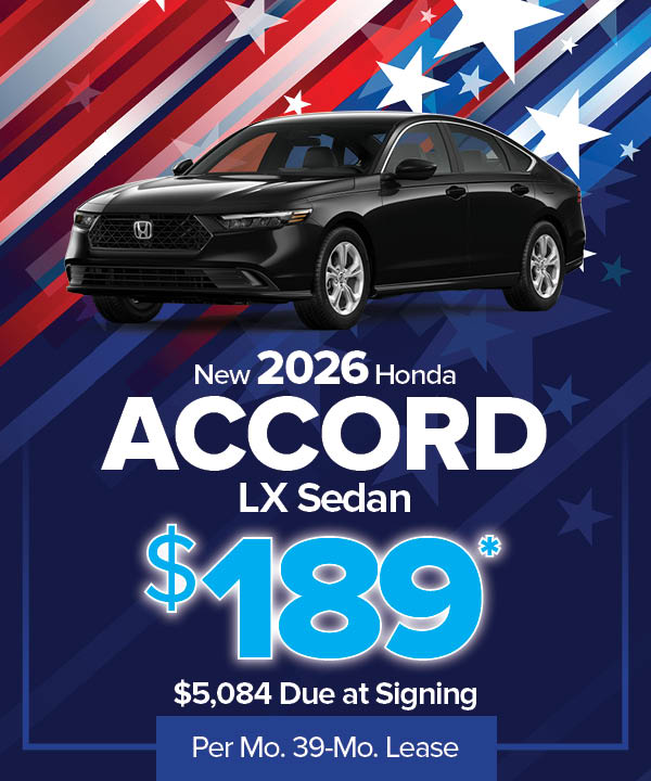 New 2026 Accord LX Sedan
