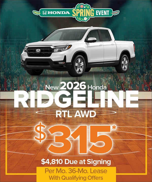 New 2026 Ridgeline RTL AWD