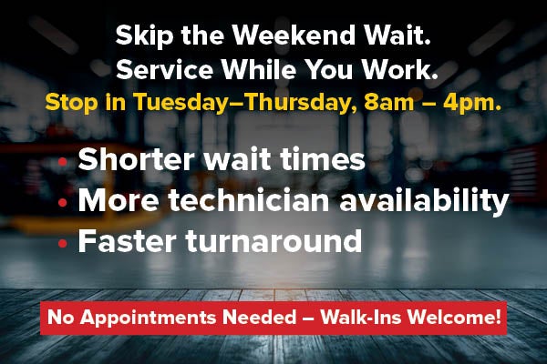 Schedule Tuesday through Thursday