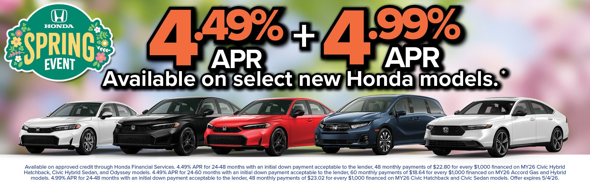 4.49% APR Financing