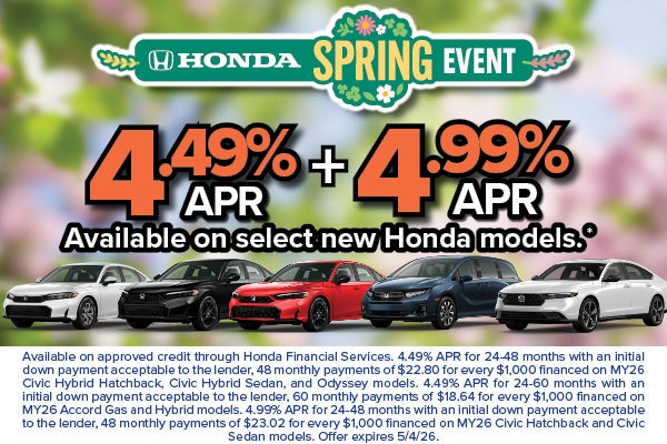 4.49% APR Financing