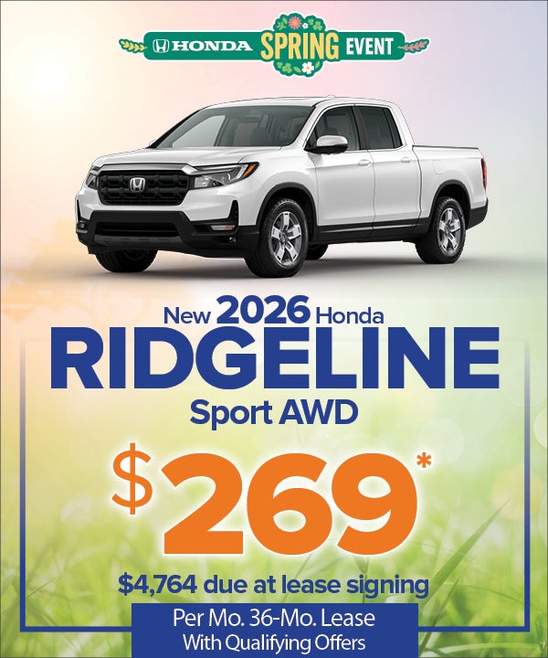 New 2026 Ridgeline Sport AWD