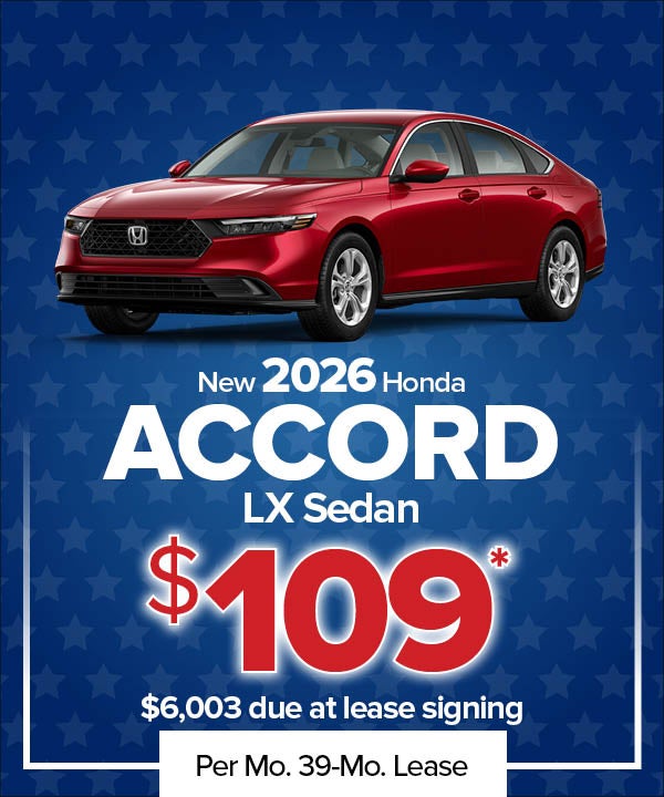 New 2026 Accord LX Sedan