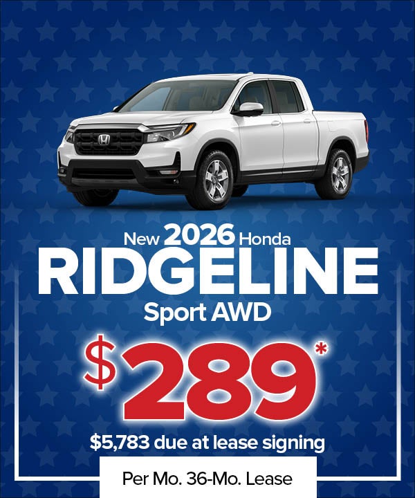 New 2026 Ridgeline Sport AWD