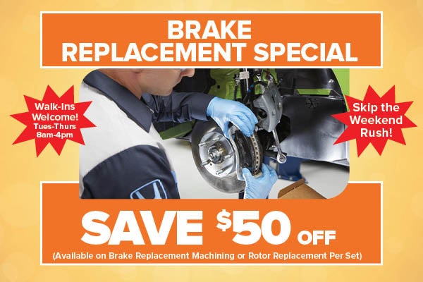 Brake Replacement Special