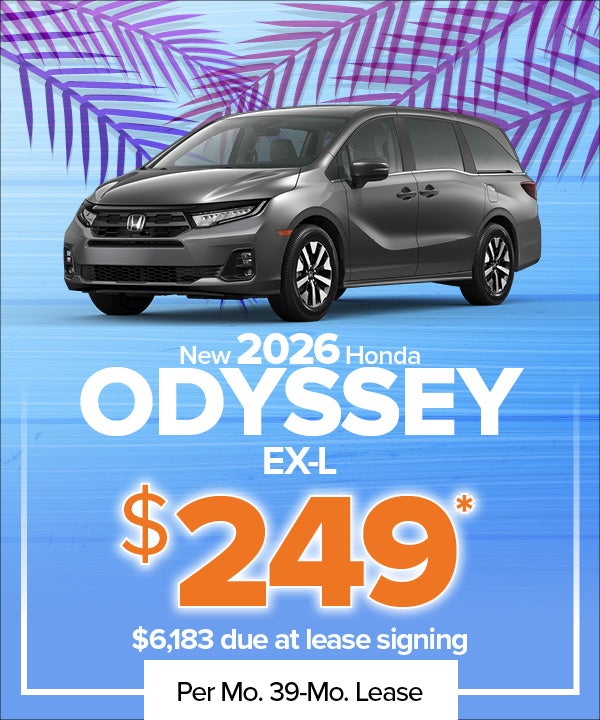 New 2026 Odyssey EX-L