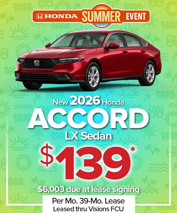 New 2026 Accord LX Sedan