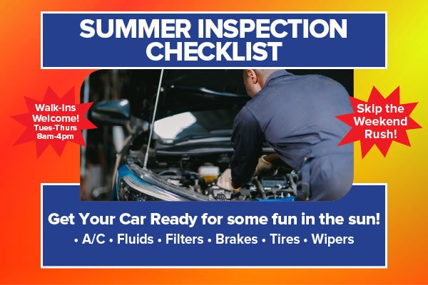 Summer Inspection Checklist