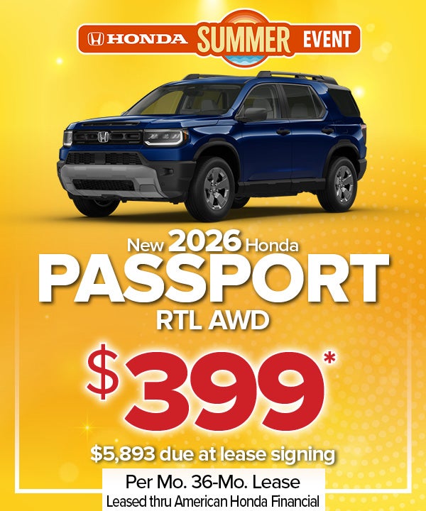 New 2026 Passport RTL AWD