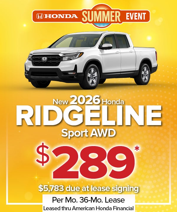 New 2026 Ridgeline Sport AWD